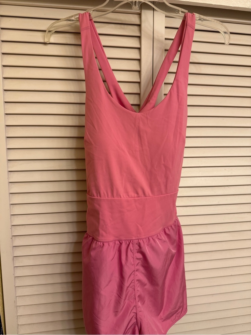 Avia Pink Scoop-Neck Crossback Ash Rose Pink Romper Women’s Sz XXL 20